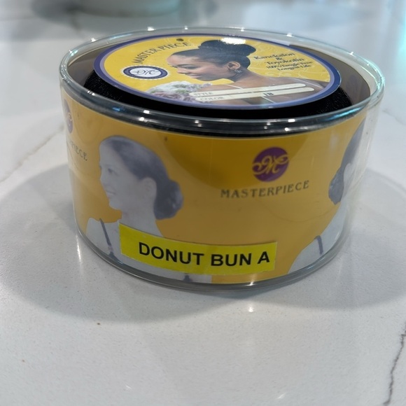 🔵 Masterpiece New in Box Black Hair (1B) Donut Bun - Picture 2 of 5